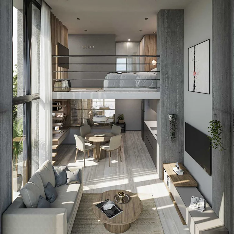 Equipo de arquitectos en reunión de sostenibilidad